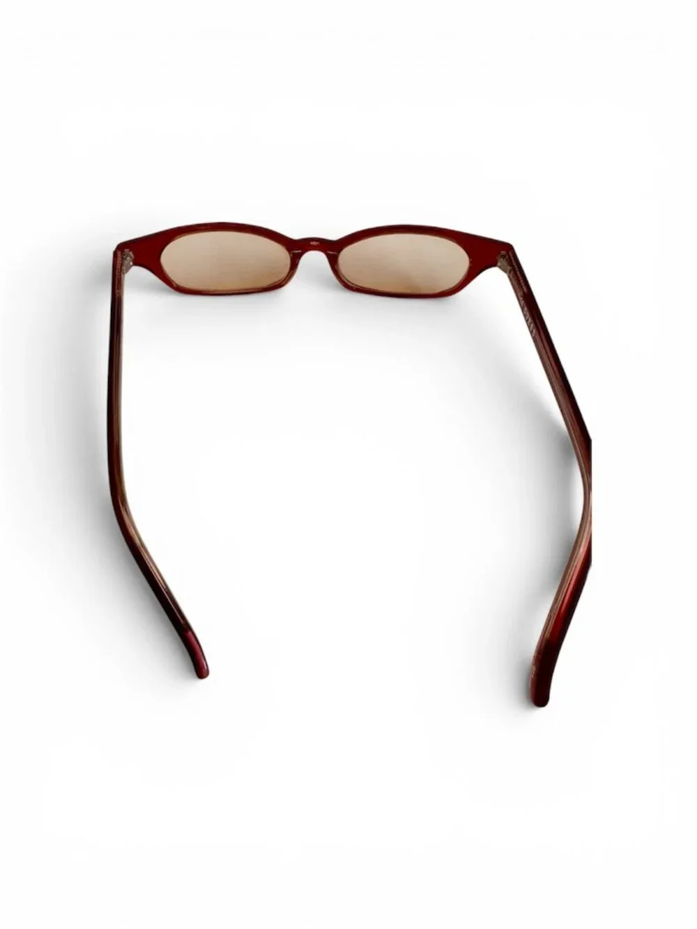 Vintage 90s/Y2K GUESS Glasses + Case - Brown
